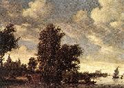 RUYSDAEL, Salomon van The Ferry Boat dh oil painting reproduction